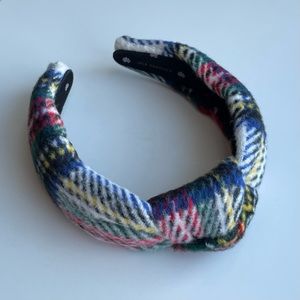 Lele Sadoughi Flannel Knotted Headband